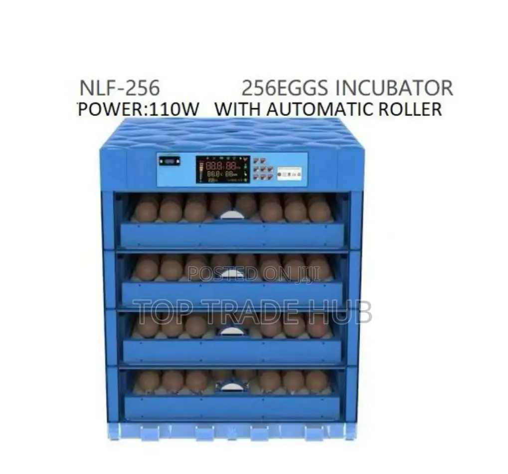 AC/DC 256 Eggs Incubator With Automatic Rollers
