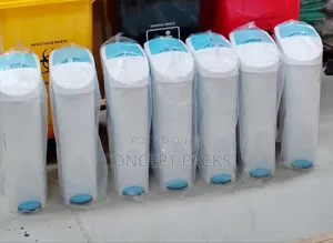 18l White and Blue Sanitary Bins.