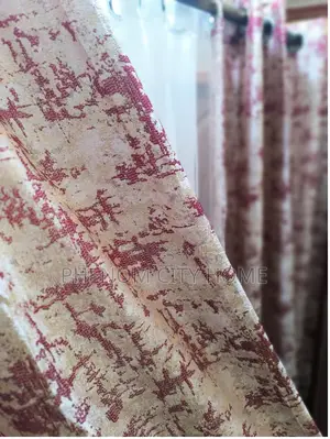 Maroon Patterned Brand New Curtains for Narmal Window