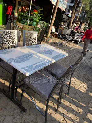 White Marble Dining Set