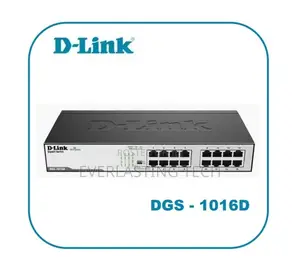D-Link DGS-1016D/B 16-Portbase Unmanaged Switch