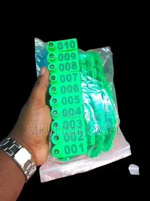 Green Sheep/Goat Ear Tags Pack(100pcs)Numbered 001-100