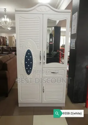 White Wooden Clothes Wardrobe