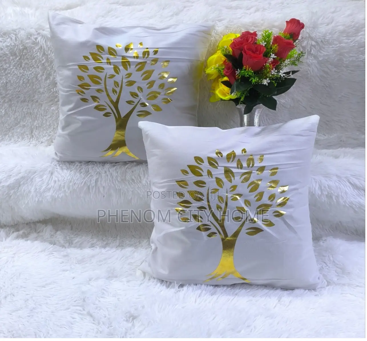 Tree Design Printed Throwpillow Covers
