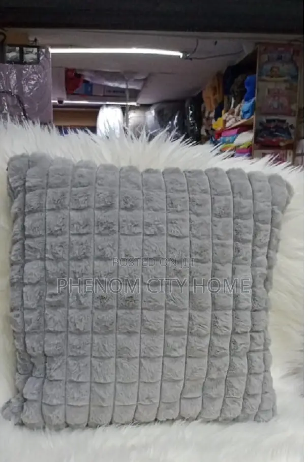 New Fur Grey Decorative Throwpillow Covers