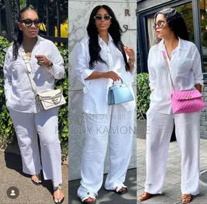 White Green 2pc Cotton Set