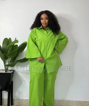 White Green 2pc Cotton Set