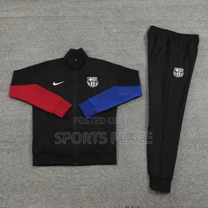New Barcelona Black Tracksuit 24/25