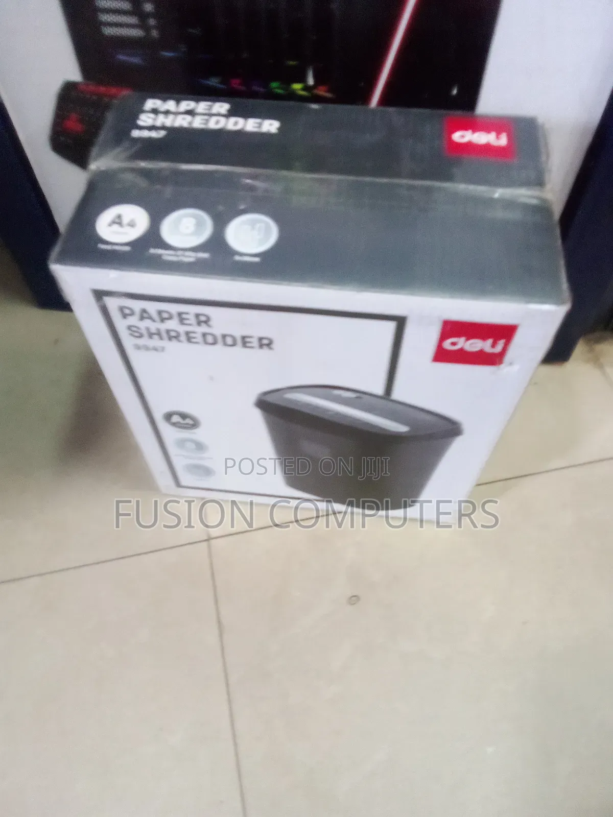 Deli A4 10 Sheets Paper Shredder, 220 Mm