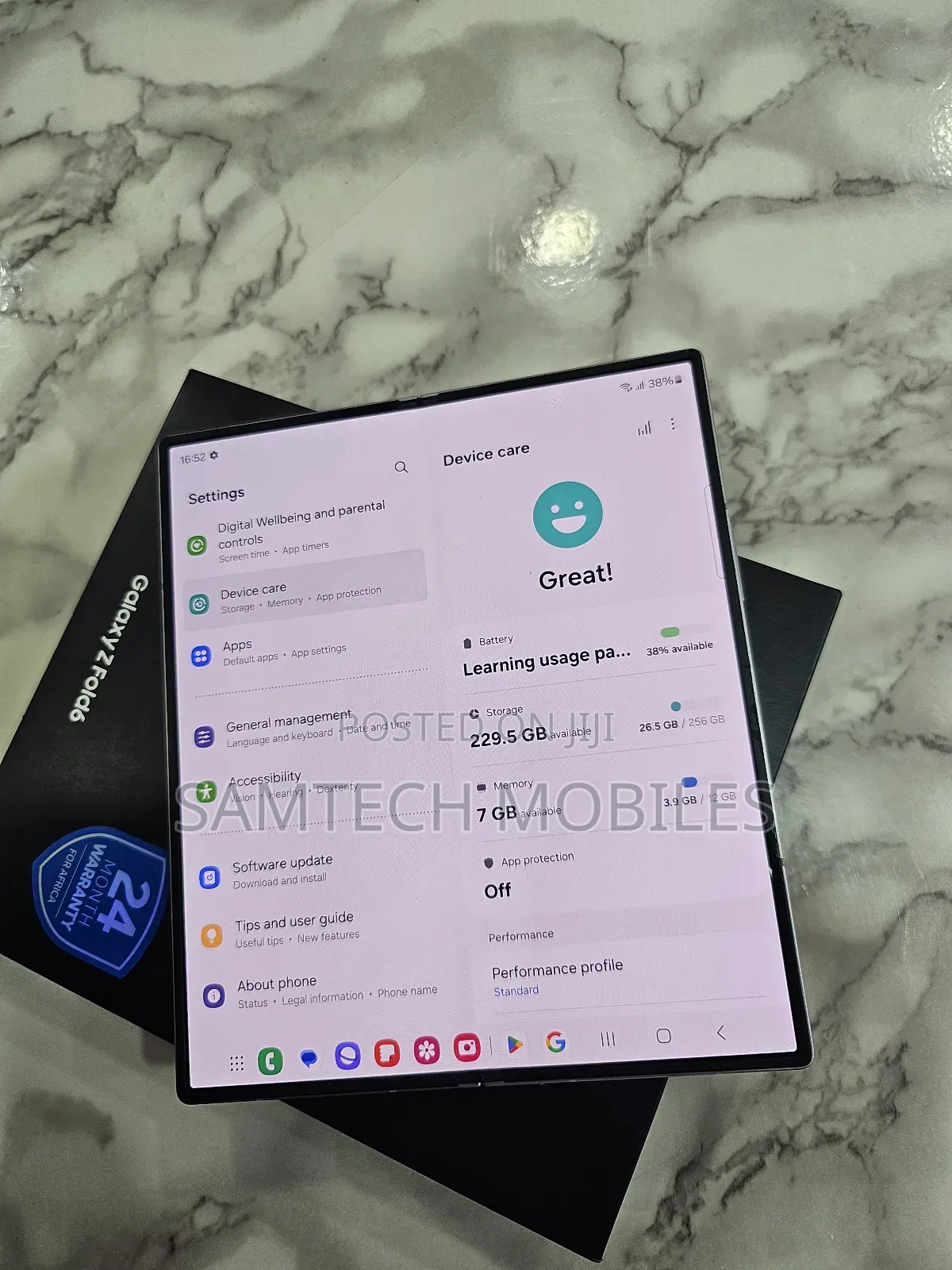 Samsung Galaxy Z Fold6 256 GB Silver