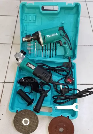 Makita Combo/Impact Drill 710w+Angle Grinder 840w