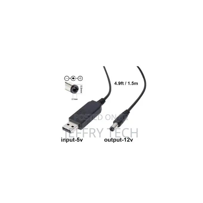 Point Usb Boost Cable 5v to 12v