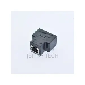 Point Connector Network RJ45 1x2 POINT Black