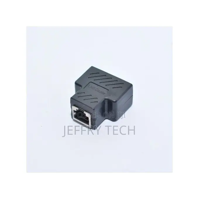 Point Connector Network RJ45 1x2 POINT Black