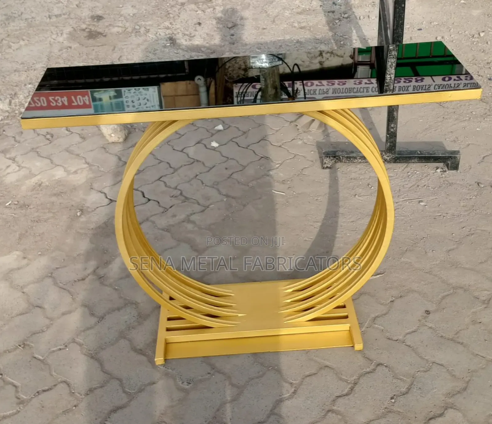 Console Table With Gold Frame