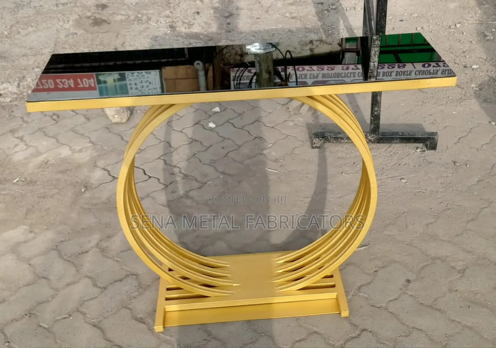 Console Table With Gold Frame