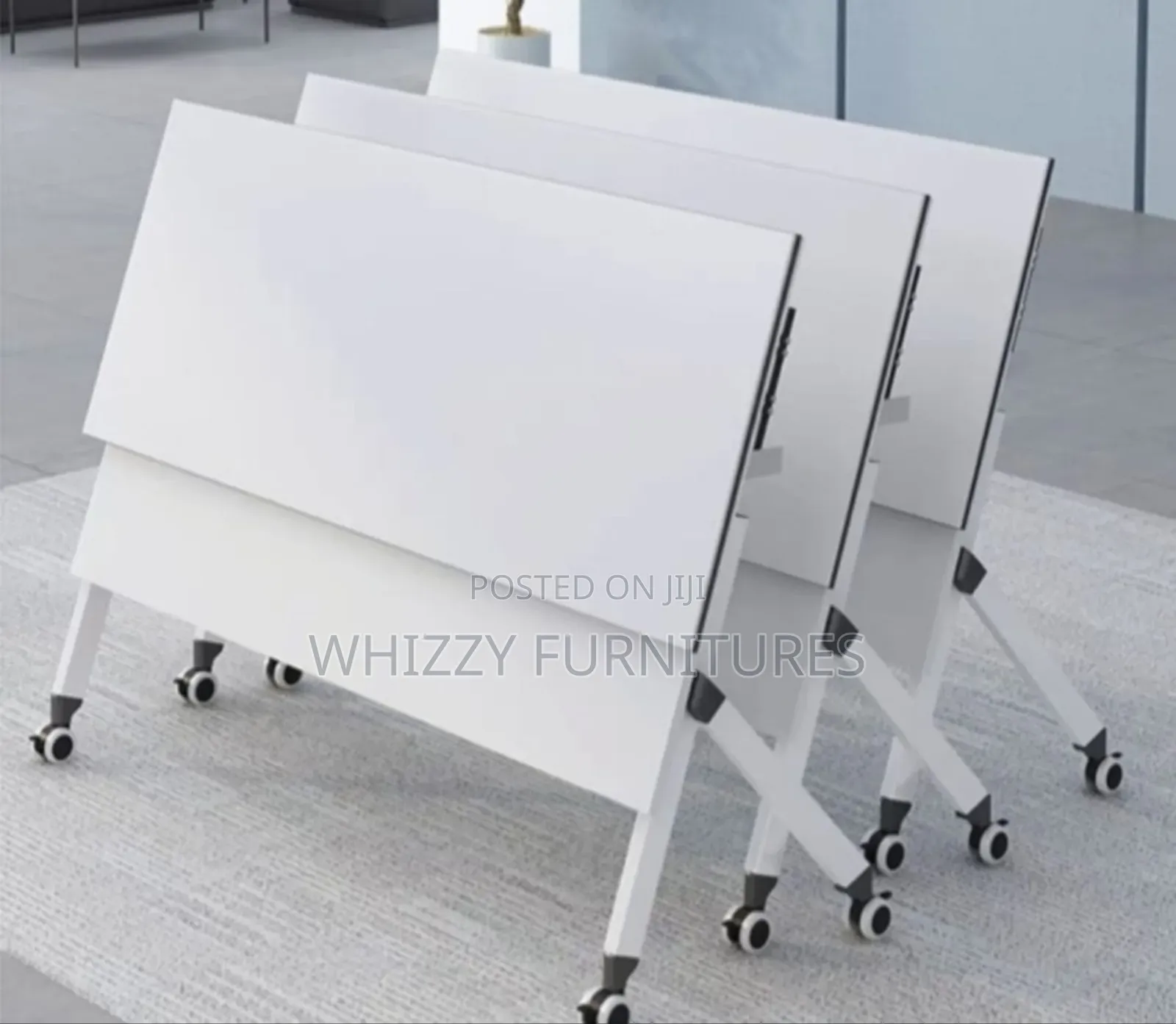 White Study Table (Foldable