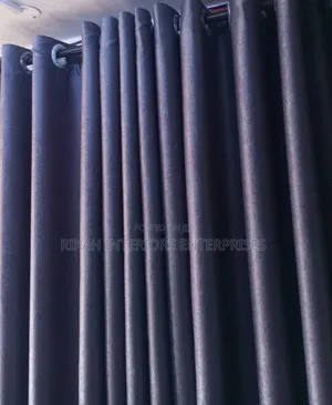 Dark Grey Curtains With Rings