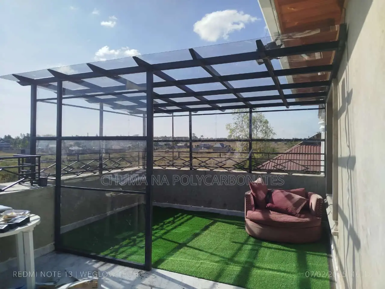 Solid Polycarbonates 3mm Pergola
