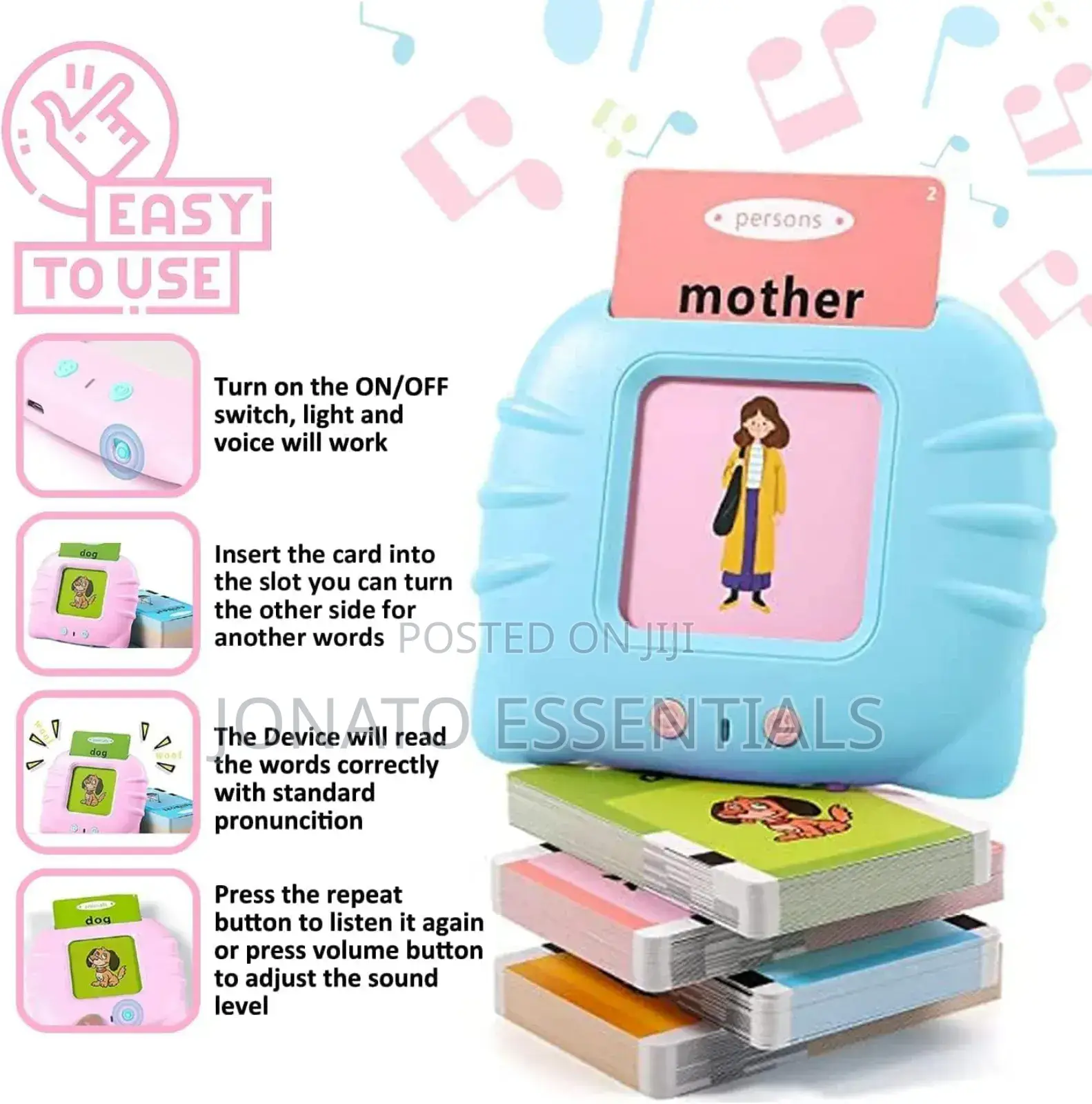 Talking Flash Card Learning Toy, Card Machine