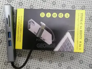Perfect Type-C 8-in-1 Adapter Hdmi Vga Lan Sd Usb 3.0
