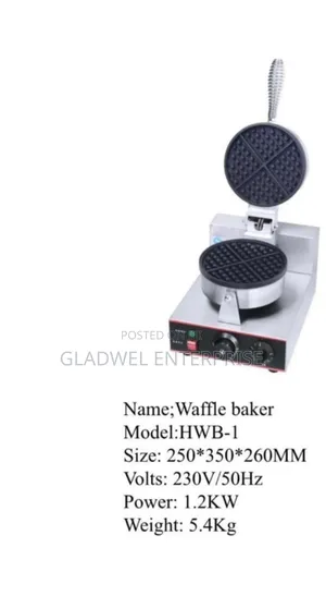Available Waffle Baker 5.4kg