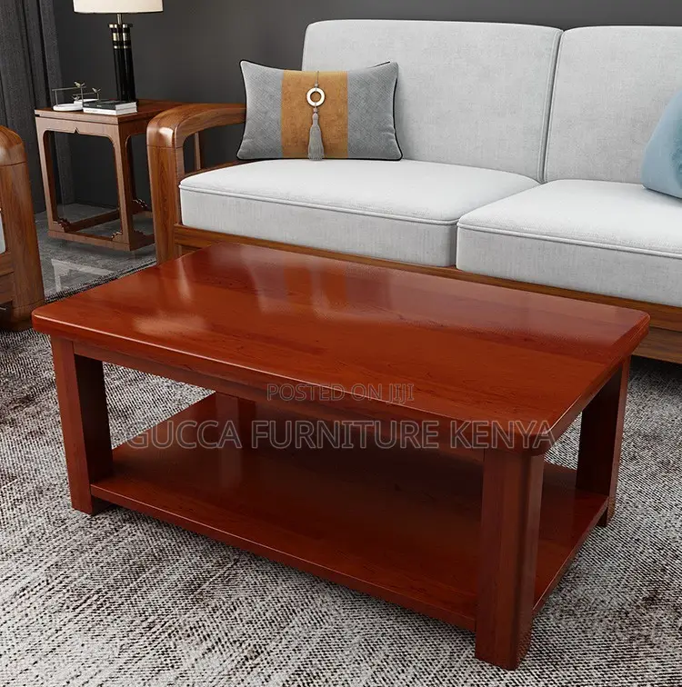 Coffee Tables:120cm Solid Mahogany Office Tea Table