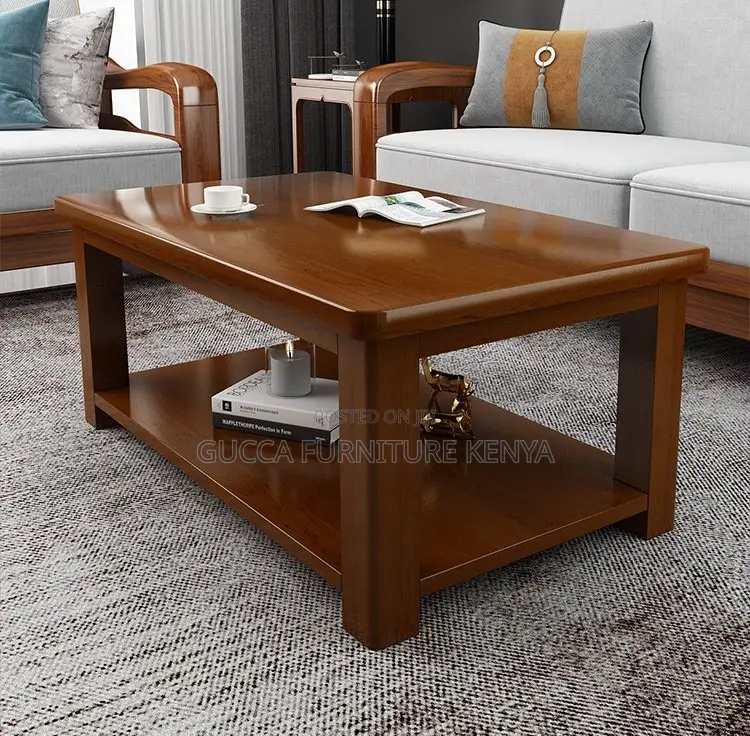 Coffee Tables:120cm Solid Mahogany Office Tea Table