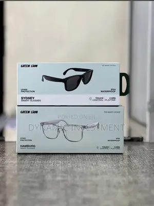 Green Lion Sydney Hamburg Smart Glasses - Black