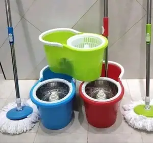Metallic Spin Mop With Bucket