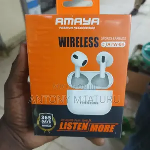 Amaya ATW-04 True Wireless Sports Earbuds 20 Hours Play Time