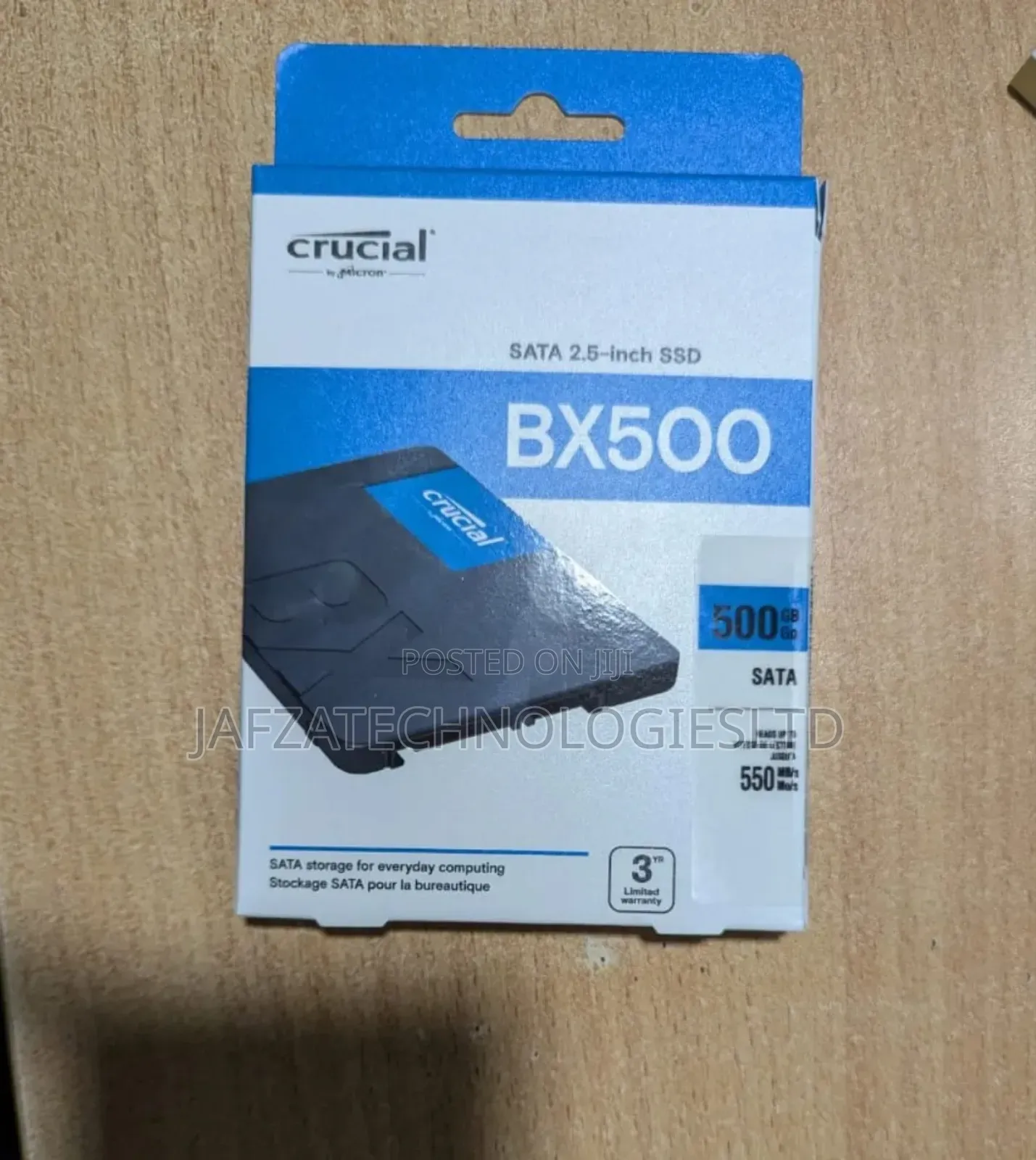 Crucial BX500 Satan 2.5 Inch SSD 500GB