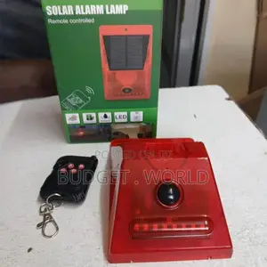 Outdoor W/ Remote Solar Alarm Led Light