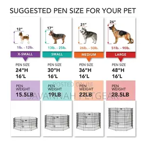 Foldable Dog Exercise Pen With Step-Through Door