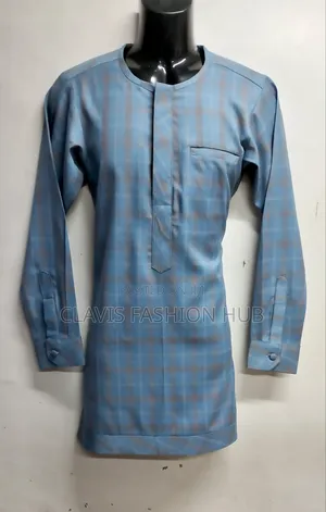 Grey Checked Senator Shirt for Men