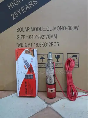 Italian Solar Submersible Water Pump 250watts 24v and Solar Panel 300w