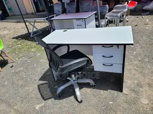 Modern White Table With Chair