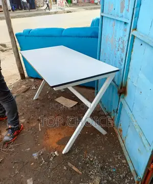 White Metal Frame Office Tables