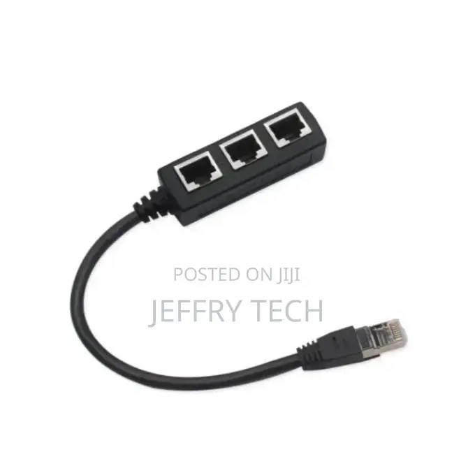 RJ45 Ethernet Network Extension 3 Way Splitter Cable (4w)