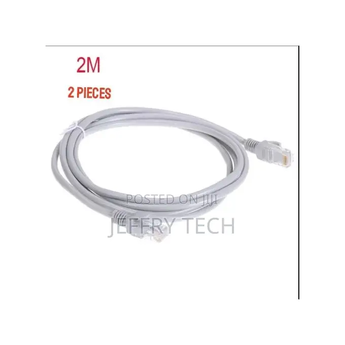2 Pieces Cat6e RJ45 Ethernet Networking Cable 2m