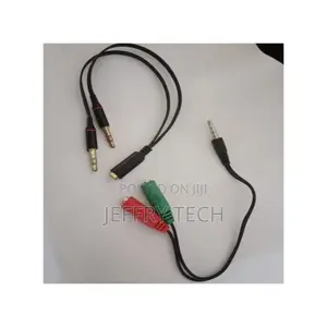 2 PIECES Y Splitter Cable Male and Female 3.5mn Jack