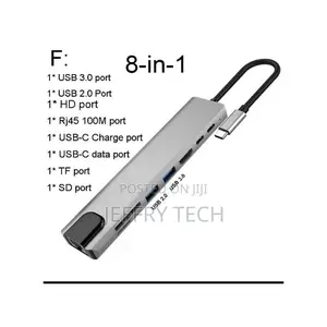 USB Type-C 8 in 1 Multi Adapter