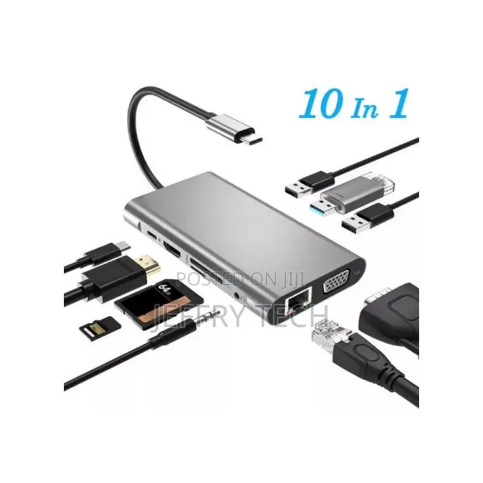USB Type-C Multi Function Adapter 10 in 1