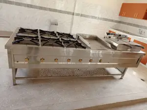 Six Burner, Griddle and Deep Fryers