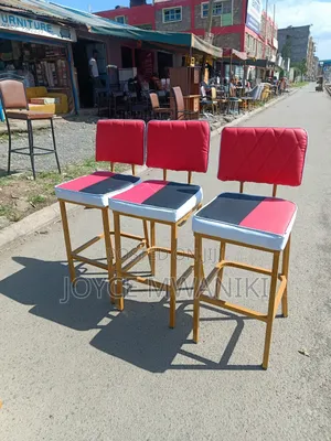 Bar High Chairs, Red and Black, Latest Design 