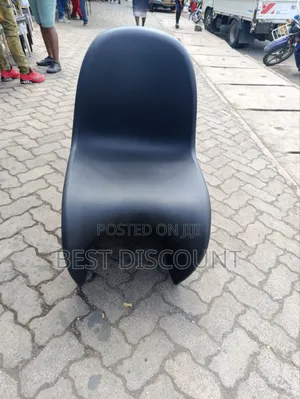 Black Plastic Salon ,/Balcony Chairs