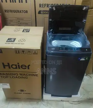 Haier Black 8kgs Automatic Washing Machine Top Load