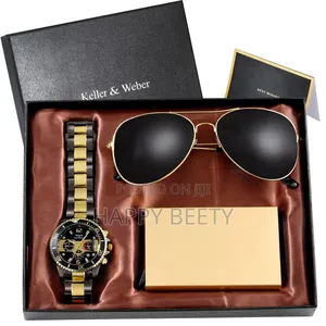 *Men Gold Minimalist Luxury Gift Set*