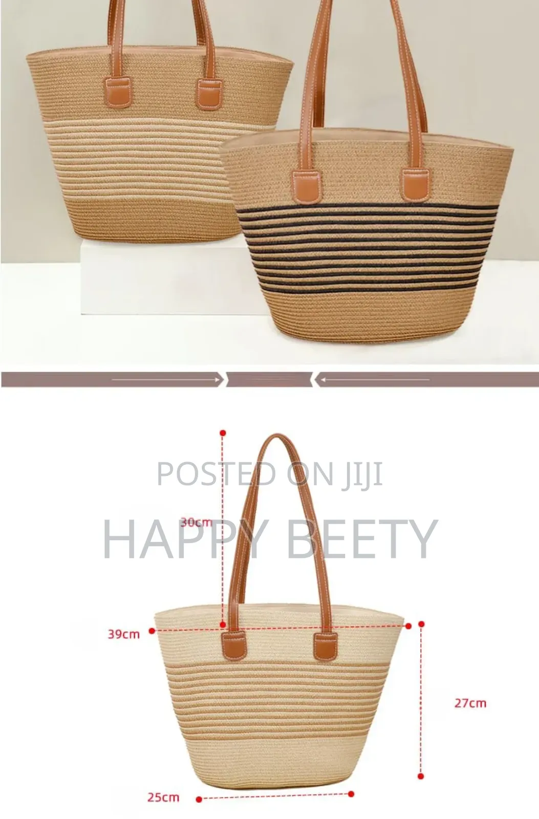 *Summer Straw Woven Beach Bag and Hat