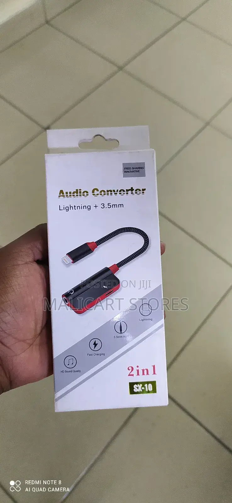 Lightning +3.5mm Audio Converter